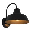 Weymouth Medium 1-Light Antique Black Outdoor Wall Mount Sconce with Edison LED Light Bulb Included by Sylvania
