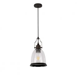 Richmond 1-Light Antique Brown Pendant Fixture by BELDI