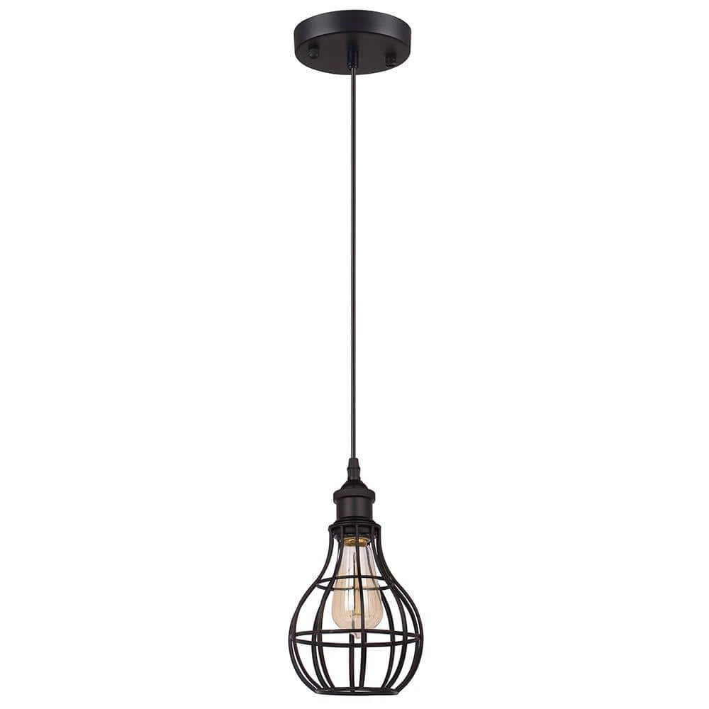 Lancy Collection 1-Light Black Pendant by BELDI