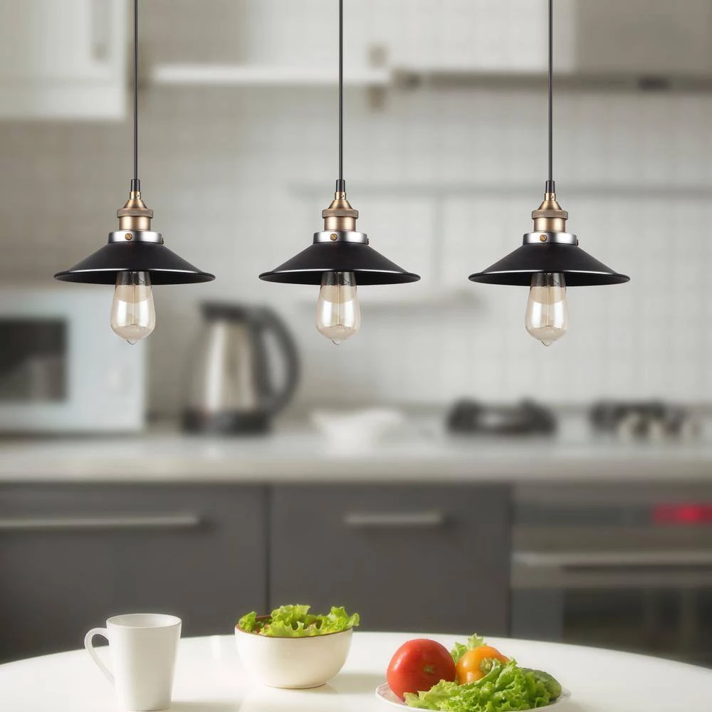 Ezra Collection 3-Lights Black Pendant by BELDI - Image 2