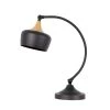 Urbania 1-Light Black and Wood Table Lamp by BELDI