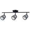 Baltimore 23.2 in. 3-Lights Black and Pewter Track Lighting Kit by BELDI