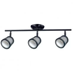 Baltimore 23.2 in. 3-Lights Black and Pewter Track Lighting Kit by BELDI