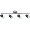 Ricardo Collection 4-Light Black and Chrome Track Lighting Fixture by BELDI