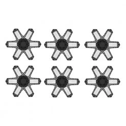 100-Watt Deformable LED Garage Ceiling Lights for Basement Bay Workshop (6-Pack) by Nersunda