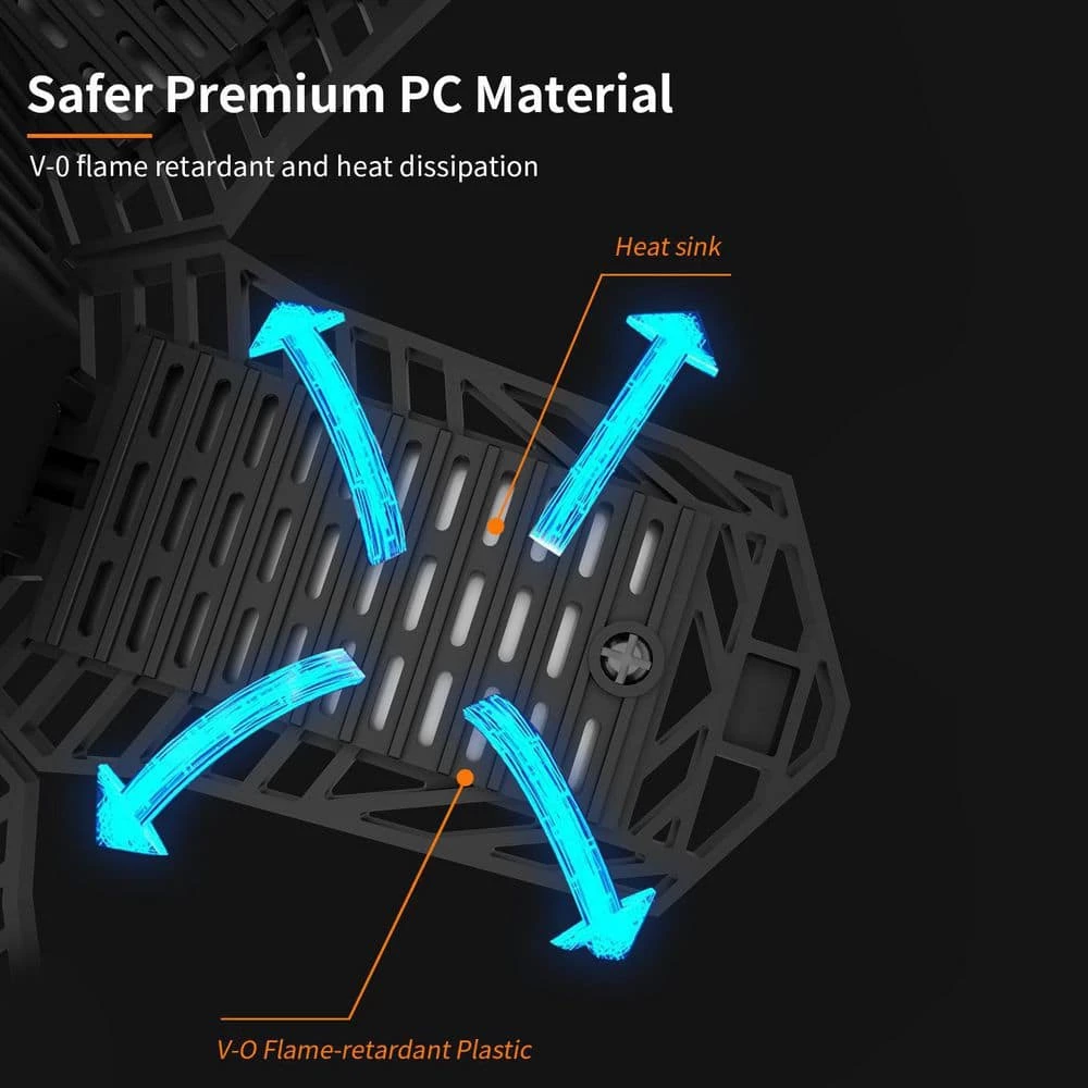 80-Watt LED Garage Ceiling Light (6-Pack) by Nersunda - Image 4