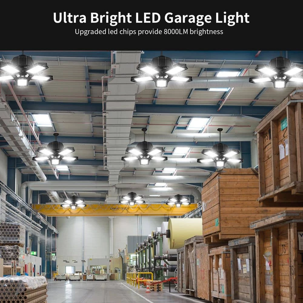 80-Watt LED Garage Ceiling Light (8-Pack) by Nersunda - Image 3