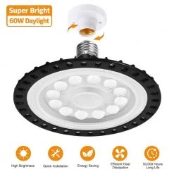 60-Watt LED Garage Light High Bay Light by Nersunda