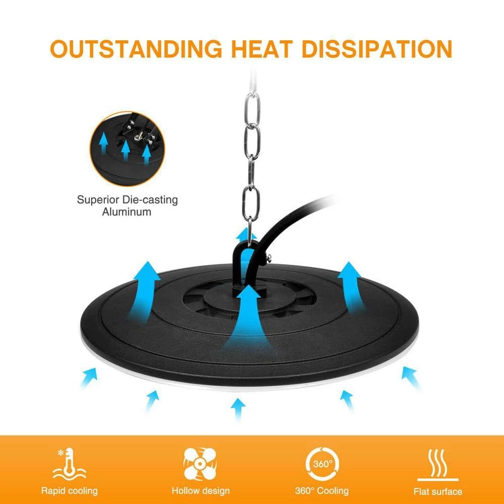 100-Watt Integrated LED Round UFO High Bay Light by Nersunda - Image 4
