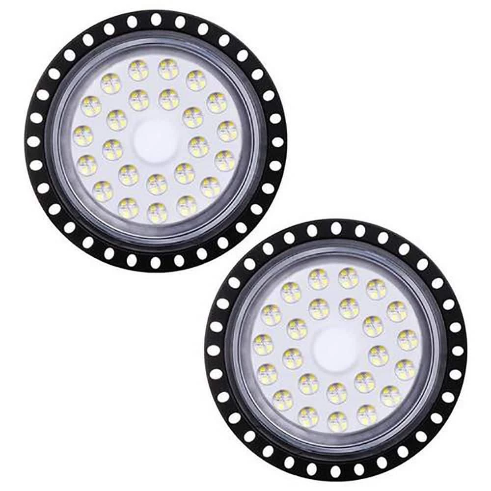 8.22 in. Round 100-Watt Equivalent UFO LED High Bay Light (2-Pack) by Nersunda