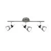 LED 19.7 in. 3-Light Brushed Chrome Integrated LED Track Lighting Kit by BELDI