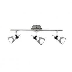 LED 19.7 in. 3-Light Brushed Chrome Integrated LED Track Lighting Kit by BELDI