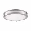 100-Watt Brushed Nickel Integrated LED Flush Mount by Euri Lighting