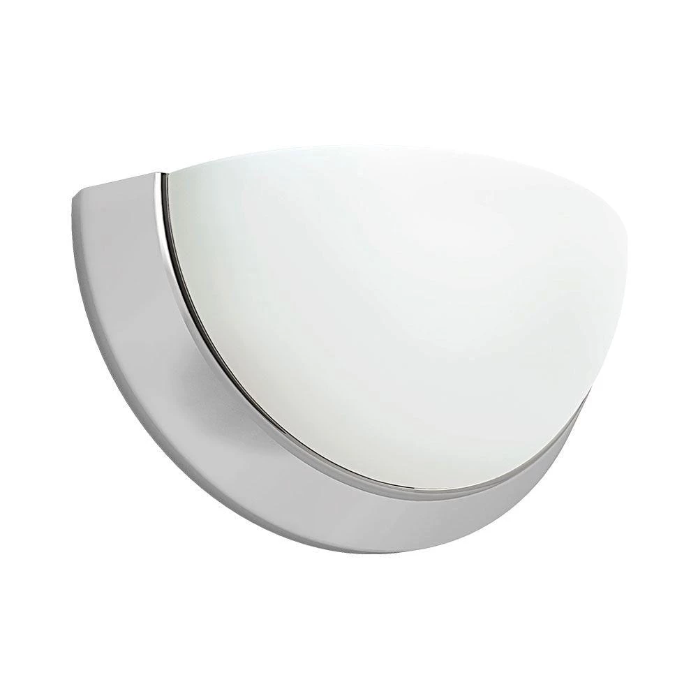11 in. Brushed Nickel Sconce with Acid-Etched Glass Lens by Euri Lighting