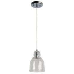 Palmi Collection 1-Light Chrome Pendant by BELDI
