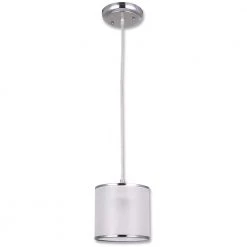 Portland Collection 1-Light Chrome Pendant Light by BELDI