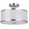 Portland Collection 2-Light Chrome Semi-Flush Mount Light by BELDI