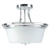 Markam 2-Lights Chrome Semi-Flush Mount Light by BELDI