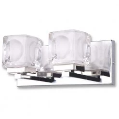 Nevada 2-Light Chrome Bath Light by BELDI