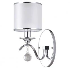 Portland 1-Light Chrome Wall Mount Sconce Light by BELDI