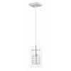 Miami Collection 1-Light Chrome Pendant with Clear Glass Shade by BELDI