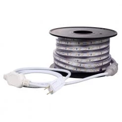 60-Watt Equivalent 32.8 ft. Plug-In Outdoor Flex 3000K Bright White Color Temperature LED Deck Rail Flexible Strip Light by Sylvania