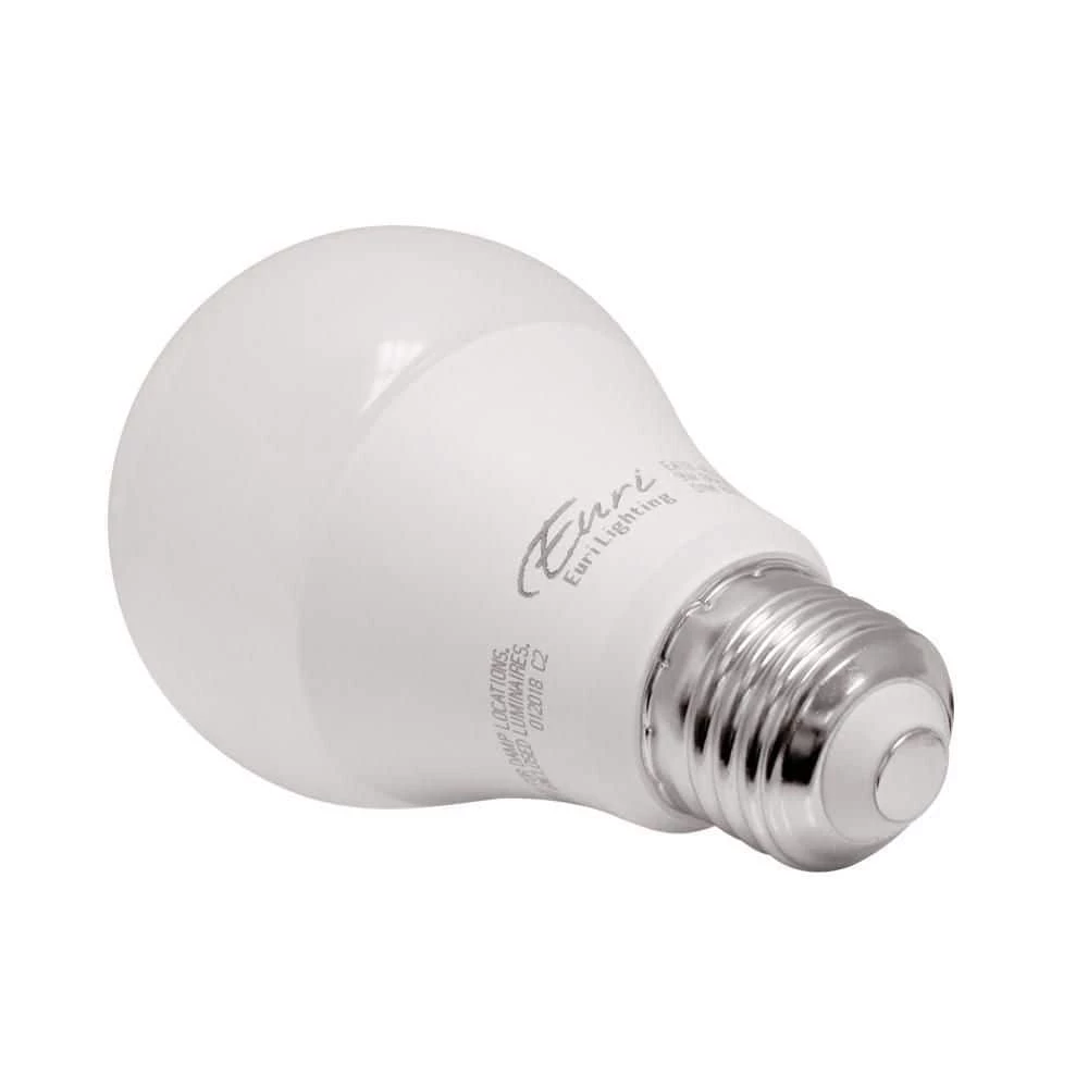 60-Watt Equivalent A19 ENERGY STAR, CEC and Dimmable LED Light Bulb in Warm White (10-Pack) by Euri Lighting - Image 3
