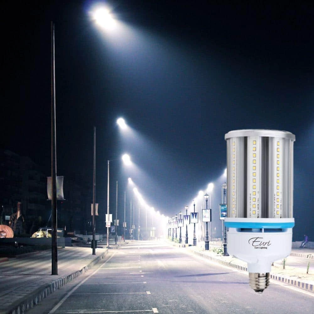 150-Watt Equivalent Corn Cob (5000K) LED Ballast Bypass Light Bulb in Cool White (1-Bulb) by Euri Lighting - Image 6