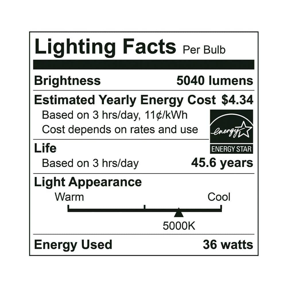 150-Watt Equivalent Corn Cob (5000K) LED Ballast Bypass Light Bulb in Cool White (1-Bulb) by Euri Lighting - Image 4