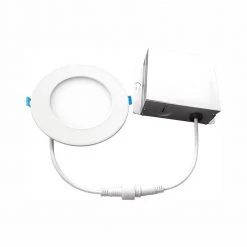4 in. 3000K New Construction or Remodel IC Rated Canless Recessed Integrated LED Kit for Shallow Ceiling by Euri Lighting