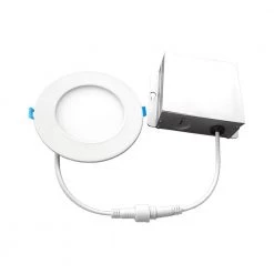 4 in. 4000K New Construction or Remodel IC Rated Canless Recessed Integrated LED Kit for Shallow Ceiling by Euri Lighting