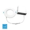 6 in. 4000K New Construction or Remodel IC Rated Canless Integrated LED Recessed Kit for Shallow Ceiling by Euri Lighting
