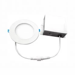 6 in. 4000K New Construction or Remodel IC Rated Canless Integrated LED Recessed Kit for Shallow Ceiling by Euri Lighting