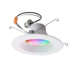 6 in. RGB and CCT Tunable New Construction and Remodel Smart Wi-Fi Recessed Integrated LED Kit by Euri Lighting