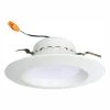 4 in. 75-Watt Equivalent 13-Watt, Matte White Dimmable Recessed Integrated LED Downlight Trim by Euri Lighting
