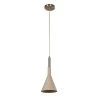 Ciment 1-Light Satin Nickel and Cement Pendant Fixture by BELDI