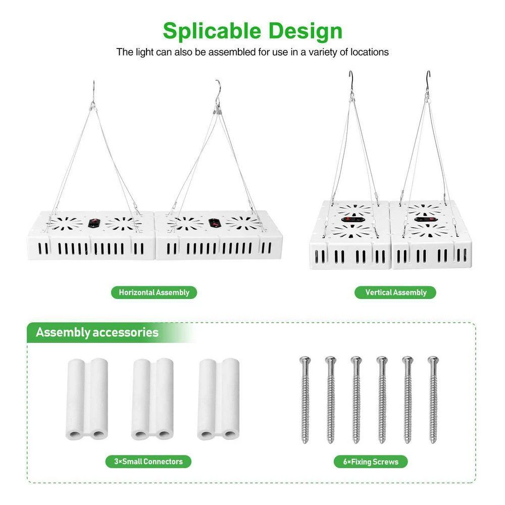1500-Watt Full Spectrum LED Plant Grow Light, Daylight by Nersunda - Image 4