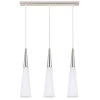 Lyss Collection 3-Light Satin Nickel Pendant by BELDI