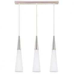 Lyss Collection 3-Light Satin Nickel Pendant by BELDI