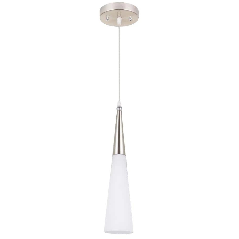 Lyss 1-Light Satin Nickel Pendant by BELDI