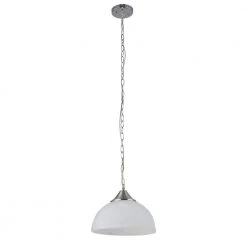 Bisbee Collection 1-Light Satin Nickel Finish Pendant by BELDI