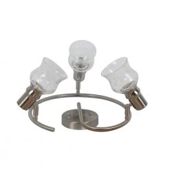 Vieste Collection 3-Lights Satin Nickel Track Lighting Mount by BELDI