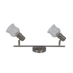Vieste 1.4 ft. 2-Lights Satin Nickel Track Lighting Kit by BELDI