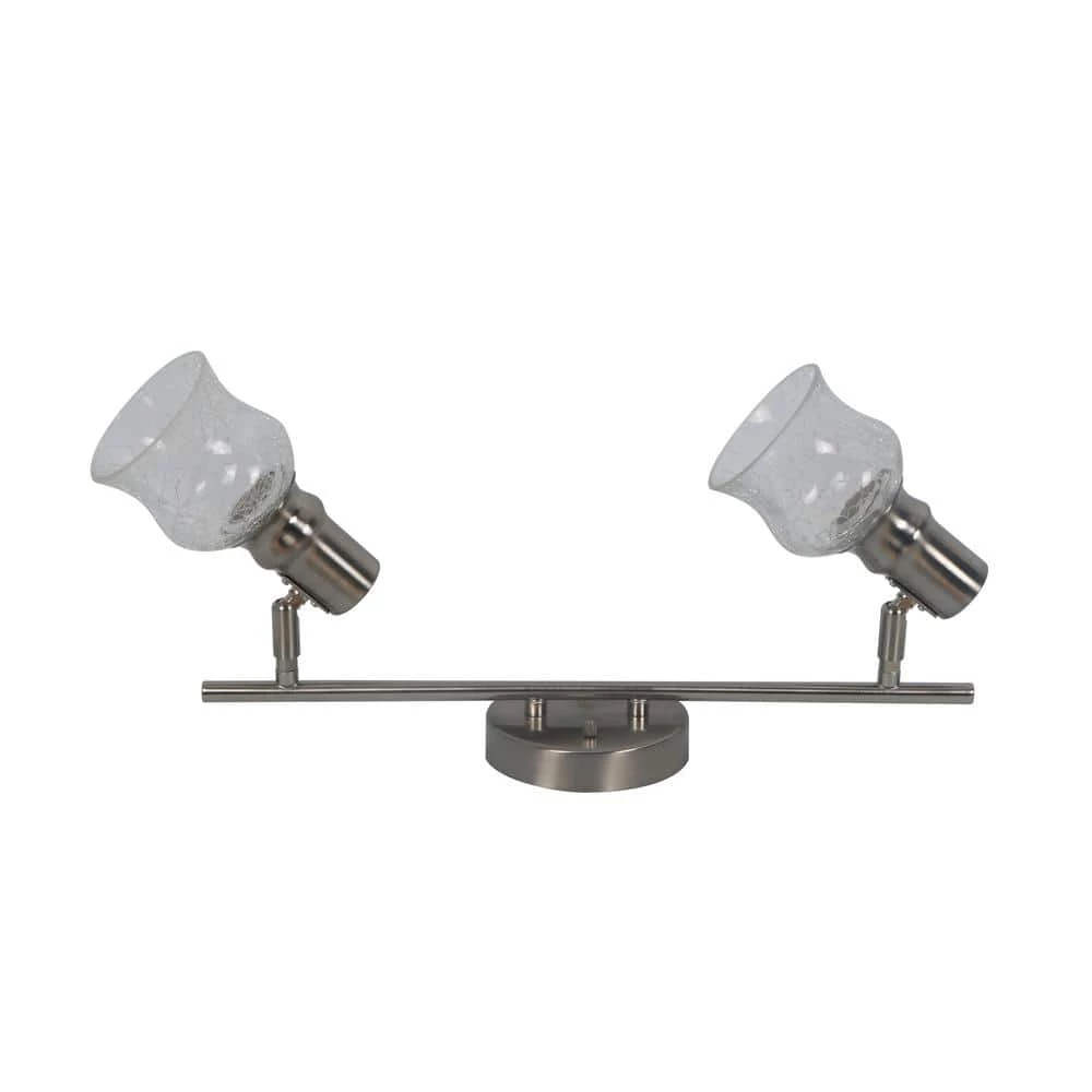 Vieste 1.4 ft. 2-Lights Satin Nickel Track Lighting Kit by BELDI