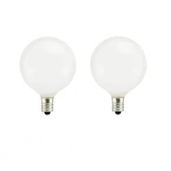 25-Watt Double Life G16.5 Incandescent Light Bulb (2-Pack) by Sylvania