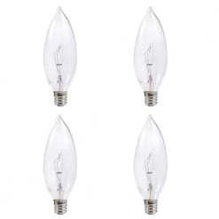 60-Watt Double Life B10 Incandescent Light Bulb (4-Pack) by Sylvania