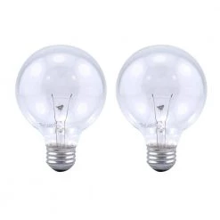 25-Watt Double Life G25 Incandescent Light Bulb (2-Pack) by Sylvania