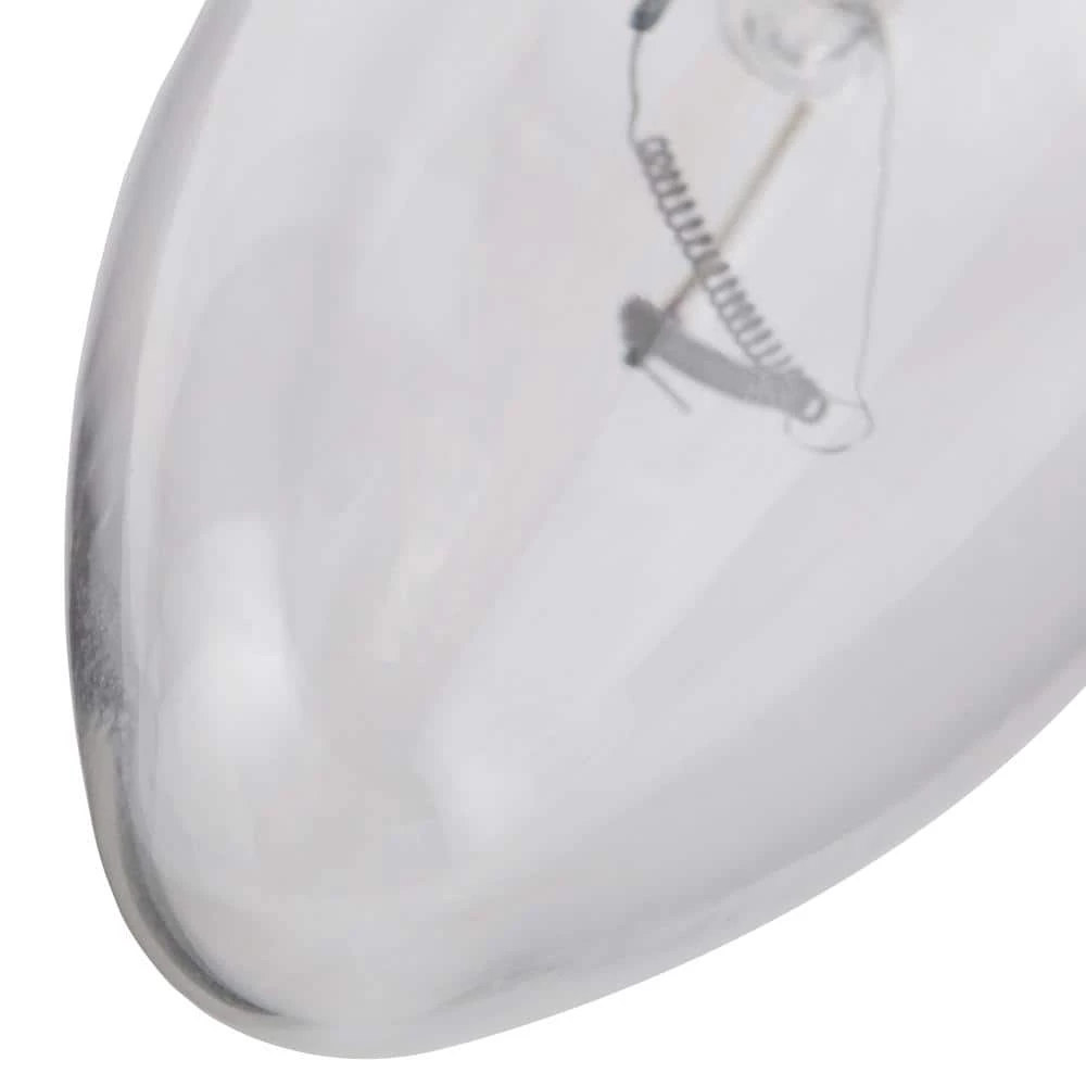 60 Watt Double Life B10 Incandescent Light Bulb in 2700K Soft White Color Temperature (4-Pack) by Sylvania - Image 3