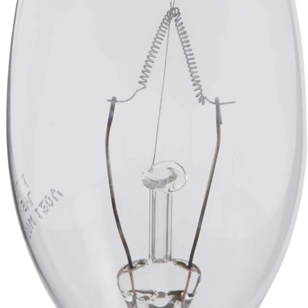 60 Watt Double Life B10 Incandescent Light Bulb in 2700K Soft White Color Temperature (4-Pack) by Sylvania - Image 2