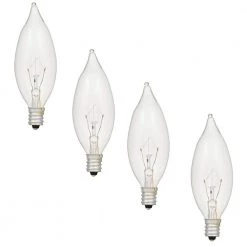 15-Watt Double Life B10 Incandescent Light Bulb (4-Pack) by Sylvania
